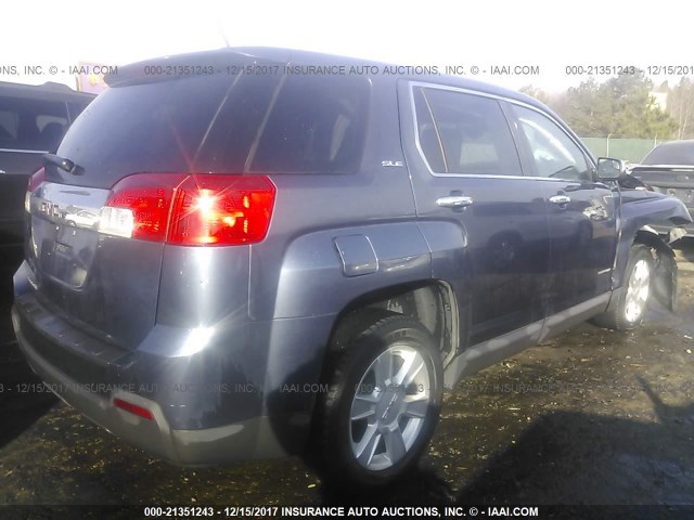 2GKALMEKXD6412361 - 2013 GMC TERRAIN SLE BLUE photo 4