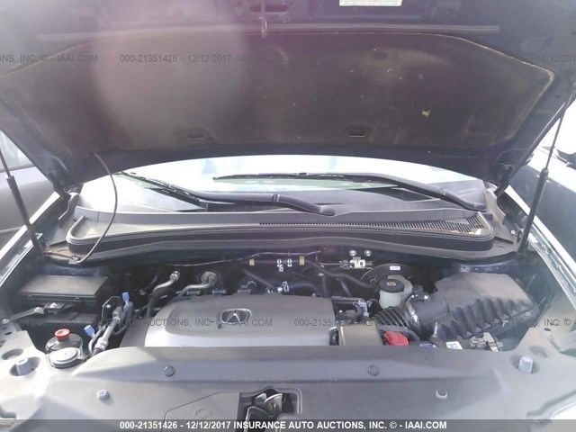 2HNYD2H35CH524904 - 2012 ACURA MDX TECHNOLOGY BLUE photo 10