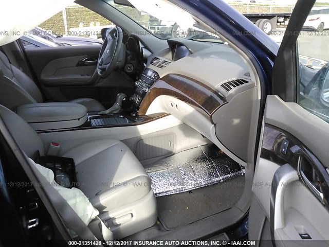 2HNYD2H35CH524904 - 2012 ACURA MDX TECHNOLOGY BLUE photo 5