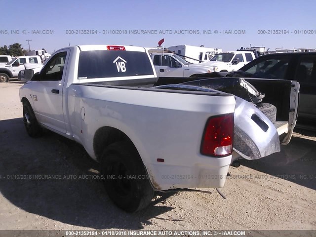 3D73M4EL5BG602943 - 2011 DODGE RAM 3500 WHITE photo 3