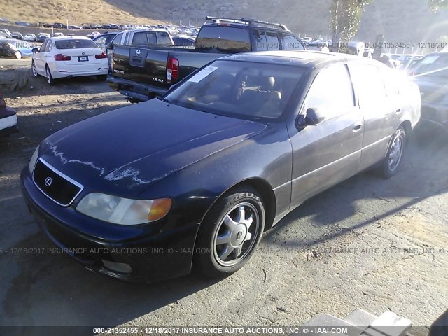 JT8JS47E0P0043298 - 1993 LEXUS GS 300 BLUE photo 2