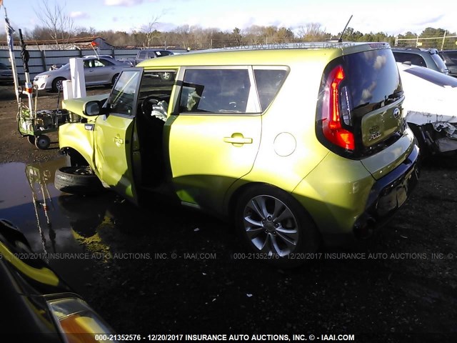 KNDJP3A50G7864768 - 2016 KIA SOUL + GREEN photo 3