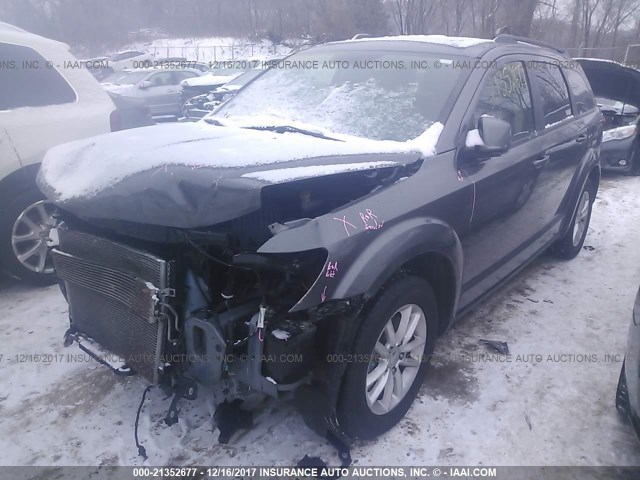 3C4PDCBG3DT501584 - 2013 DODGE JOURNEY SXT GRAY photo 2