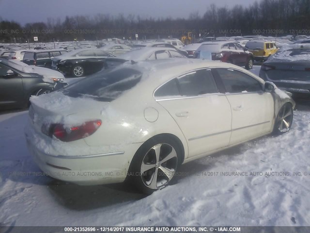 WVWML7AN1AE527187 - 2010 VOLKSWAGEN CC SPORT WHITE photo 4