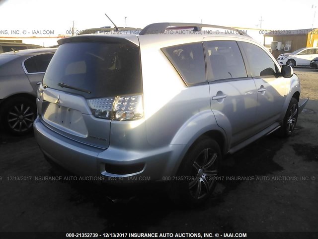 JA4AT2AW7AZ010817 - 2010 MITSUBISHI OUTLANDER ES 银色 照片 4
