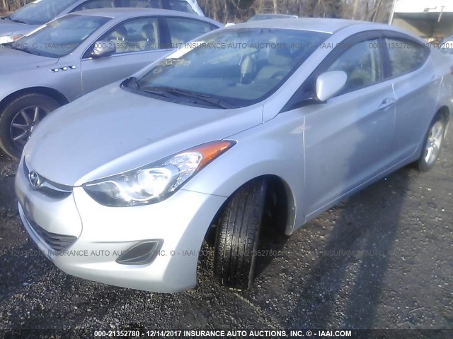 5NPDH4AE3DH312480 - 2013 HYUNDAI ELANTRA GLS/LIMITED SILVER photo 6