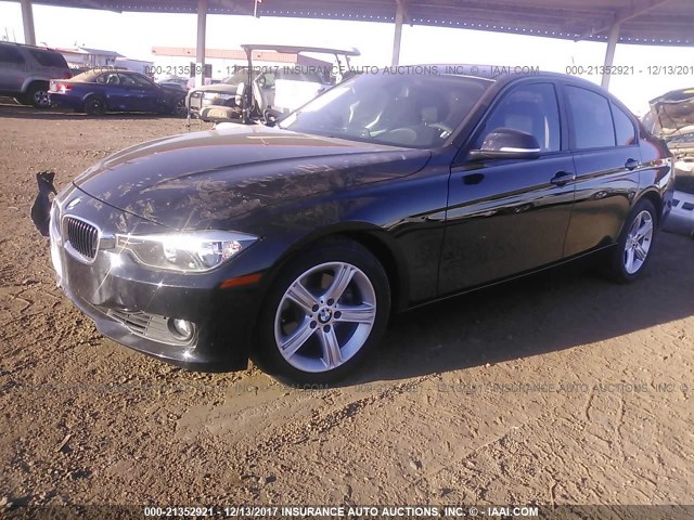 WBA3C1C51DF442349 - 2013 BMW 328 I SULEV BLACK photo 2