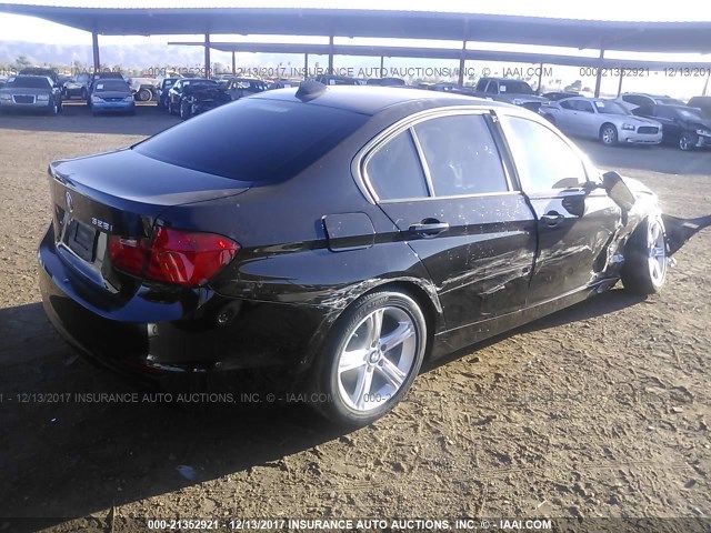 WBA3C1C51DF442349 - 2013 BMW 328 I SULEV BLACK photo 4