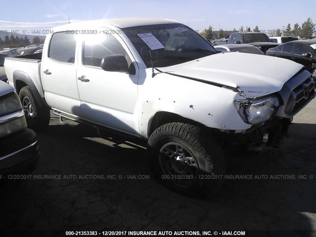 5TFJU4GNXDX047227 - 2013 TOYOTA TACOMA DOUBLE CAB PRERUNNER WHITE photo 1