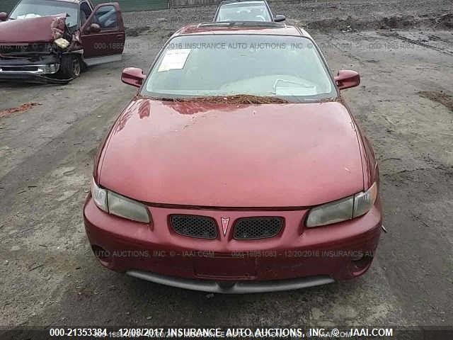 1G2WP52K31F266987 - 2001 PONTIAC GRAND PRIX GT MAROON photo 6