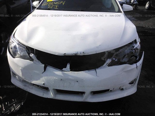 4T1BF1FK9CU568892 - 2012 TOYOTA CAMRY SE/LE/XLE WHITE photo 6