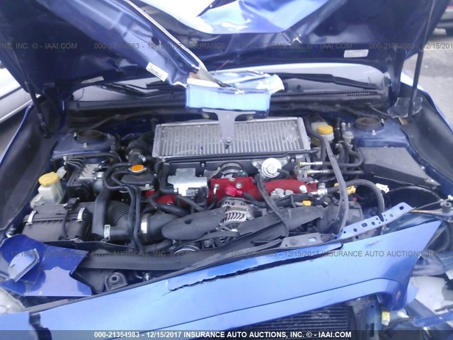 JF1VA2M65G9812161 - 2016 SUBARU WRX STI BLUE photo 10