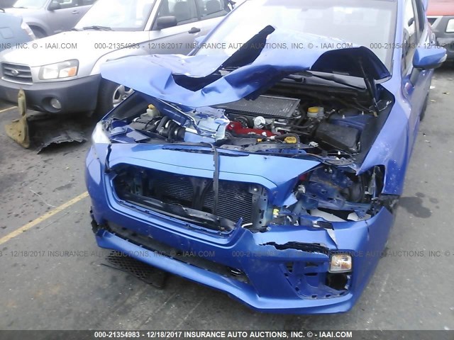 JF1VA2M65G9812161 - 2016 SUBARU WRX STI BLUE photo 6