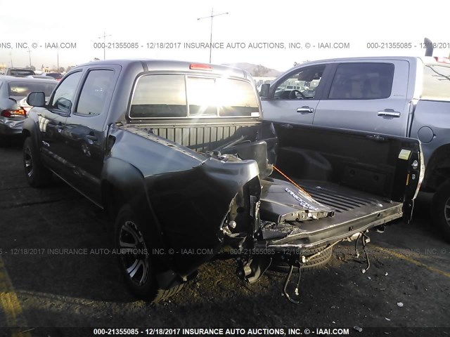5TFJX4CN7FX062638 - 2015 TOYOTA TACOMA DOUBLE CAB 灰色 照片 3