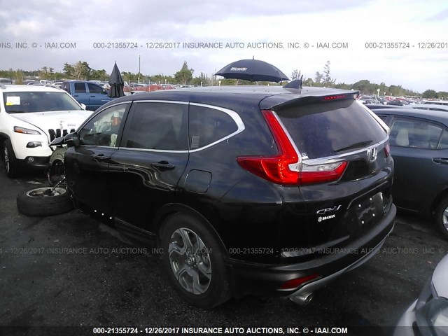 7FARW1H85HE010921 - 2017 HONDA CR-V EXL BLACK photo 3