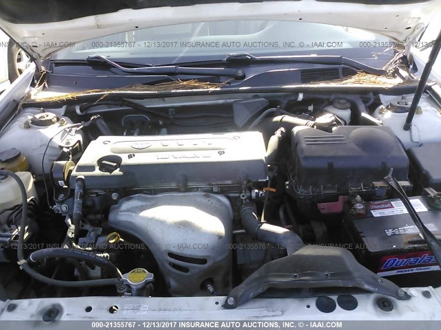 4T1BE30K44U278861 - 2004 TOYOTA CAMRY LE/XLE/SE WHITE photo 10