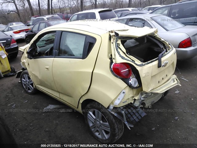 KL8CD6S99EC437154 - 2014 CHEVROLET SPARK 1LT YELLOW photo 3