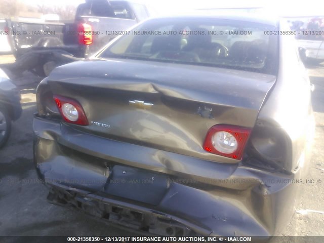 1G1ZA5E17BF135102 - 2011 CHEVROLET MALIBU LS 棕色 照片 6