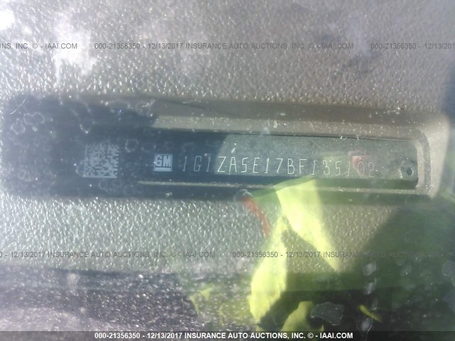 1G1ZA5E17BF135102 - 2011 CHEVROLET MALIBU LS 棕色 照片 9