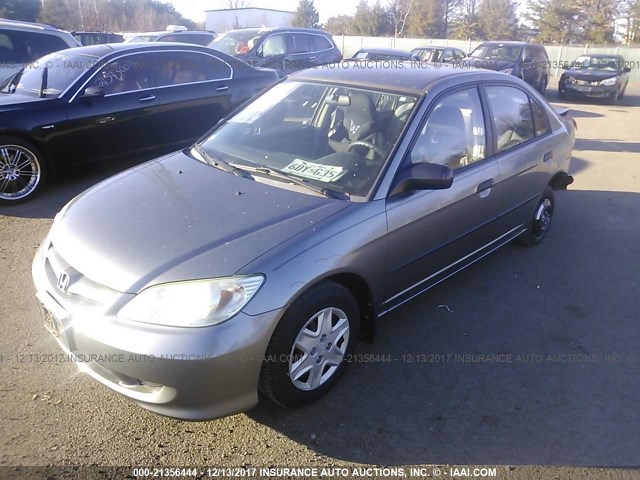2HGES16375H549383 - 2005 HONDA CIVIC DX VP 灰色 照片 2