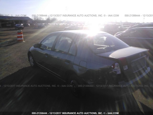 2HGES16375H549383 - 2005 HONDA CIVIC DX VP GRAY photo 3