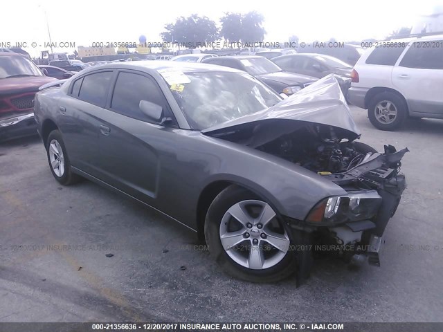 2B3CL3CG2BH534177 - 2011 DODGE CHARGER GRAY photo 1
