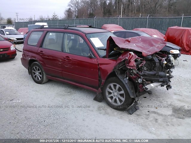 JF1SG65666H717930 - 2006 SUBARU FORESTER 2.5X PREMIUM MAROON photo 1