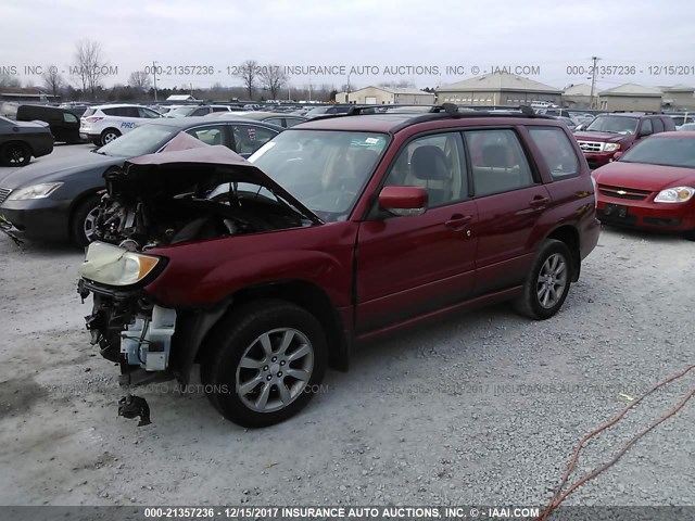 JF1SG65666H717930 - 2006 SUBARU FORESTER 2.5X PREMIUM MAROON photo 2