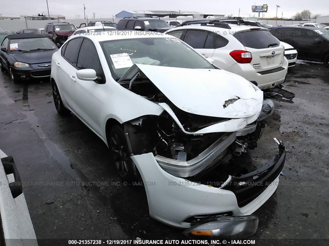 1C3CDFAA0GD516037 - 2016 DODGE DART SE WHITE photo 1