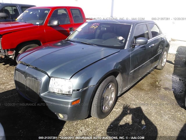 2C3KA53G66H123449 - 2006 CHRYSLER 300 TOURING GRAY photo 2