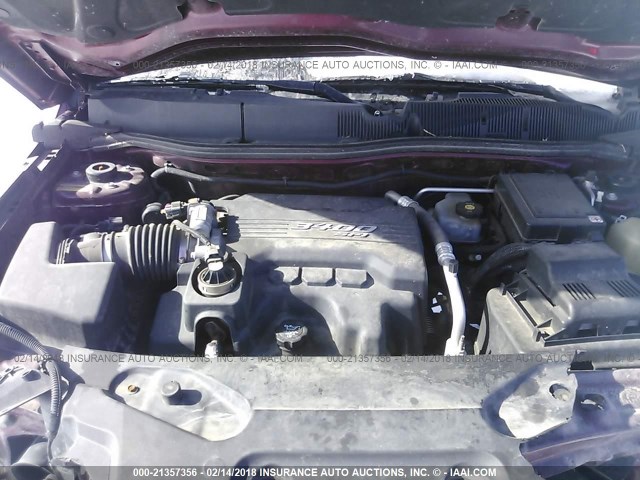 2CKDL73FX76048049 - 2007 PONTIAC TORRENT MAROON photo 10