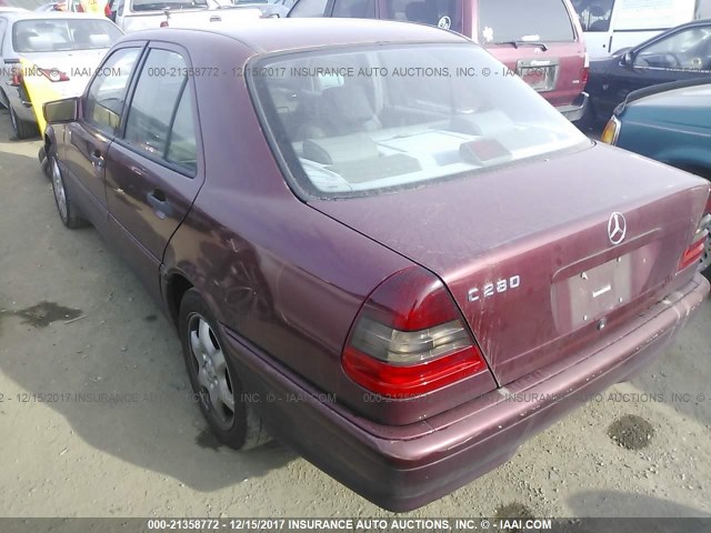 WDBHA29G1XA699816 - 1999 MERCEDES-BENZ C 280 RED photo 3