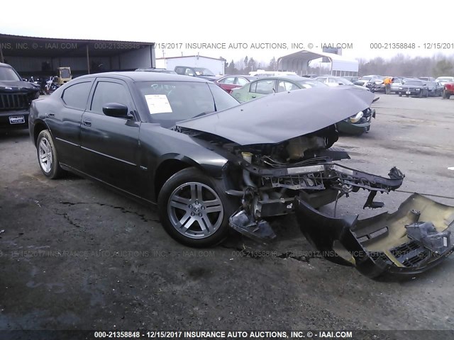 2B3KA53H17H626975 - 2007 DODGE CHARGER R/T BLACK photo 1