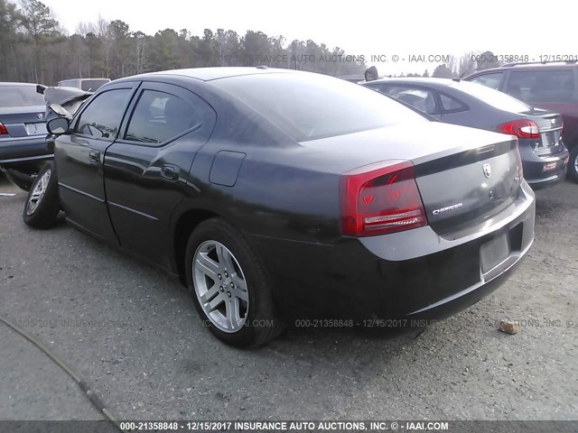 2B3KA53H17H626975 - 2007 DODGE CHARGER R/T BLACK photo 3