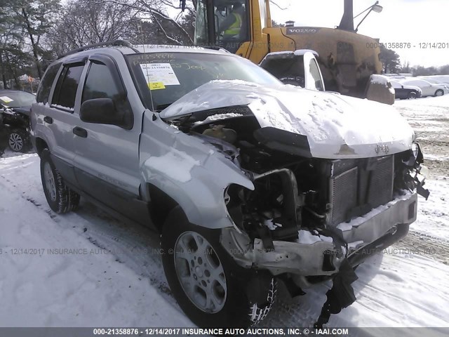 1J4GW48S32C308804 - 2002 JEEP GRAND CHEROKEE LAREDO SILVER photo 1