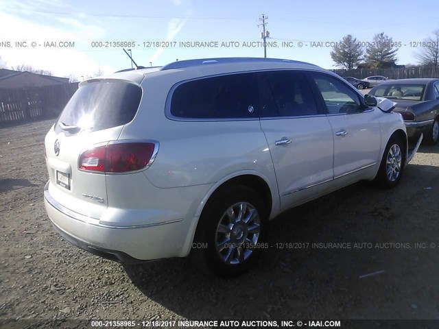 5GAKVCKD7FJ212765 - 2015 BUICK ENCLAVE WHITE photo 4