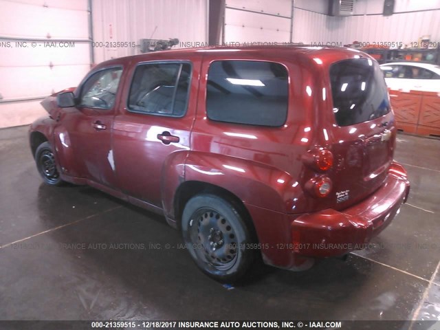 3GNDA13D88S627091 - 2008 CHEVROLET HHR LS MAROON photo 3