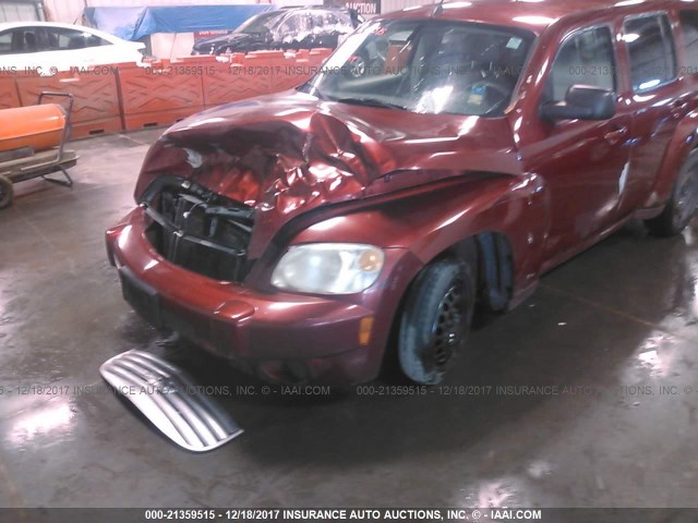 3GNDA13D88S627091 - 2008 CHEVROLET HHR LS MAROON photo 6