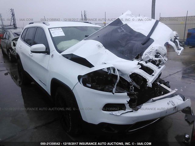 1C4PJLDSXEW292382 - 2014 JEEP CHEROKEE LIMITED WHITE photo 1