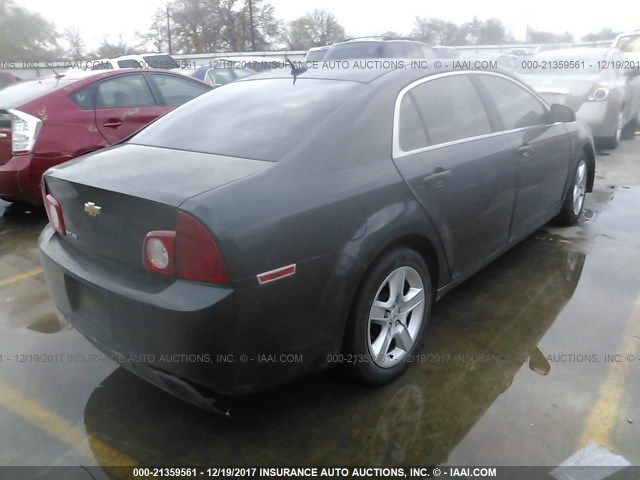 1G1ZB5E13BF355317 - 2011 CHEVROLET MALIBU LS 黑色 照片 4