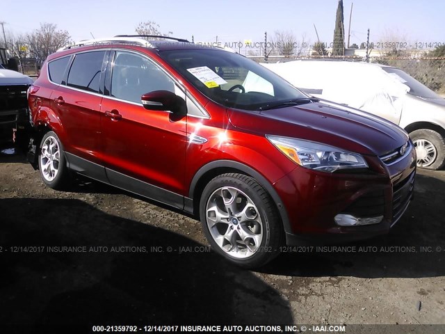 1FMCU0J95EUE11999 - 2014 FORD ESCAPE TITANIUM RED photo 1