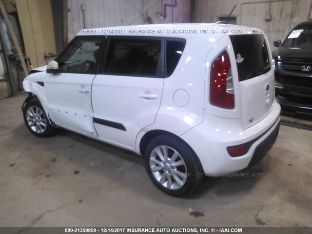 KNDJT2A68D7505999 - 2013 KIA SOUL +/!/SPORT WHITE photo 3