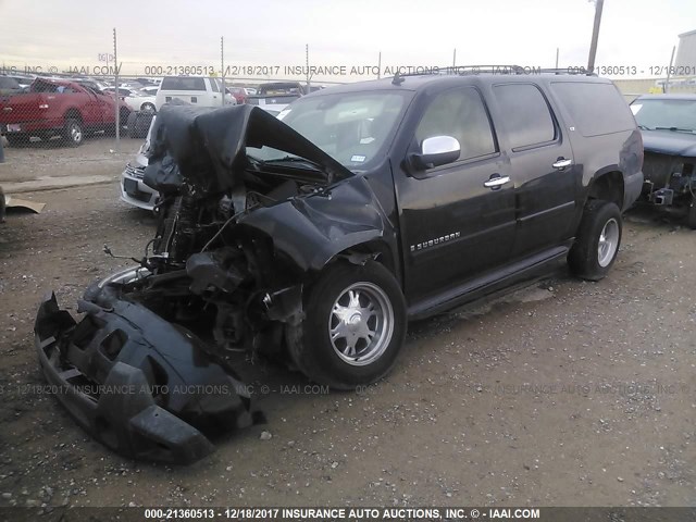 3GNFC16J38G195050 - 2008 CHEVROLET SUBURBAN C1500  LS BLACK photo 2