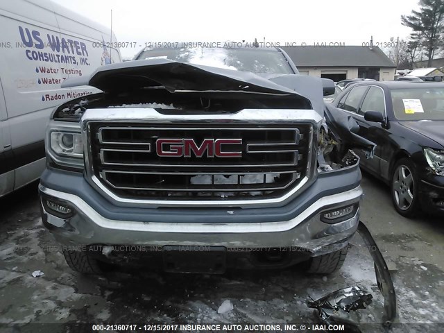 1GTV2MEC7GZ103352 - 2016 GMC SIERRA K1500 SLE Light Blue photo 6