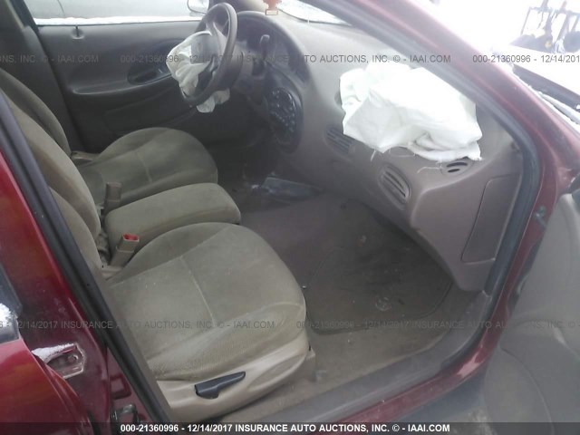 1FAFP53S1XG316918 - 1999 FORD TAURUS SE/COMFORT/SPORT MAROON photo 5