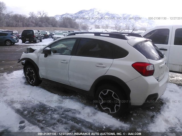 JF2GPAAC0HG280192 - 2017 SUBARU CROSSTREK WHITE photo 3