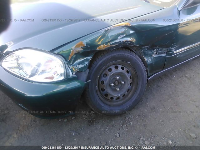 2HGEJ6616YH557610 - 2000 HONDA CIVIC SE GREEN photo 6