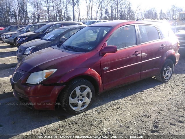 5Y2SM63805Z400855 - 2005 PONTIAC VIBE MAROON photo 2