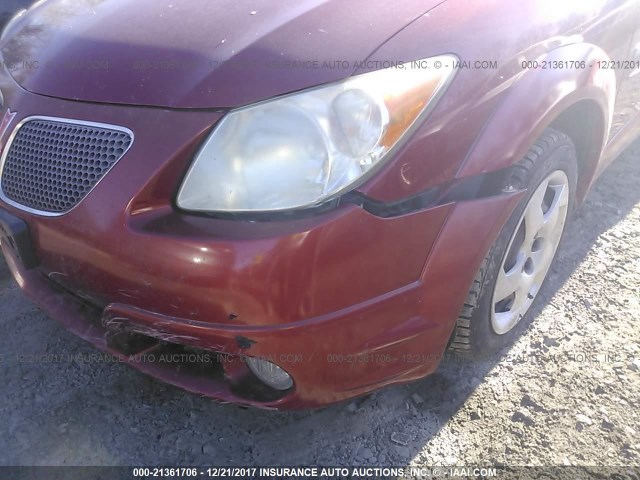 5Y2SM63805Z400855 - 2005 PONTIAC VIBE MAROON photo 6