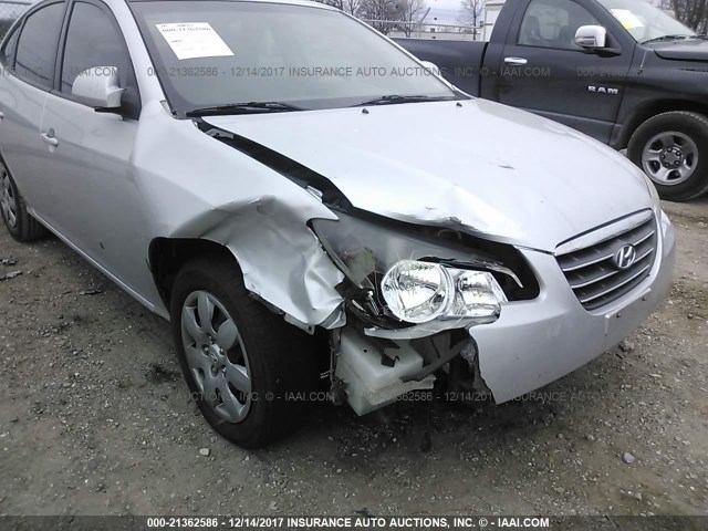 KMHDU46D79U620014 - 2009 HYUNDAI ELANTRA GLS/SE SILVER photo 6